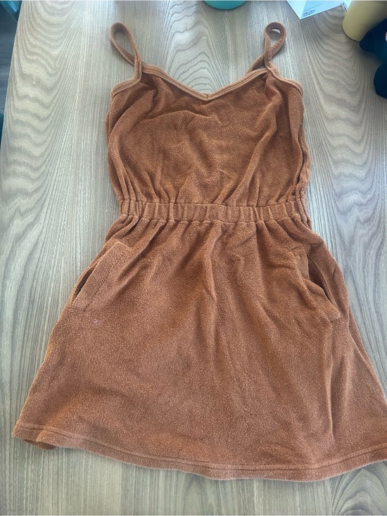 Offline Dresses & Skirts - Aerie Offline Rust Terry Cloth Spaghetti Strap Dress